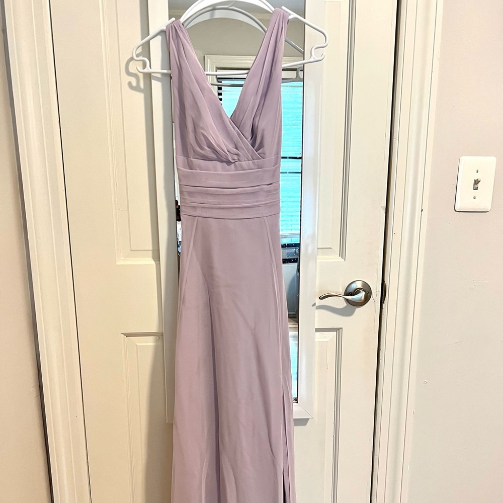 Surplice Tank Long Chiffon Bridesmaid Dress - David’s Bridal